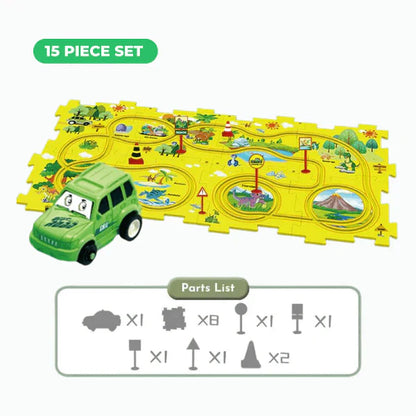 PuzzleRacer™ Kids Car Track Set