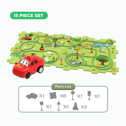 PuzzleRacer™ Kids Car Track Set