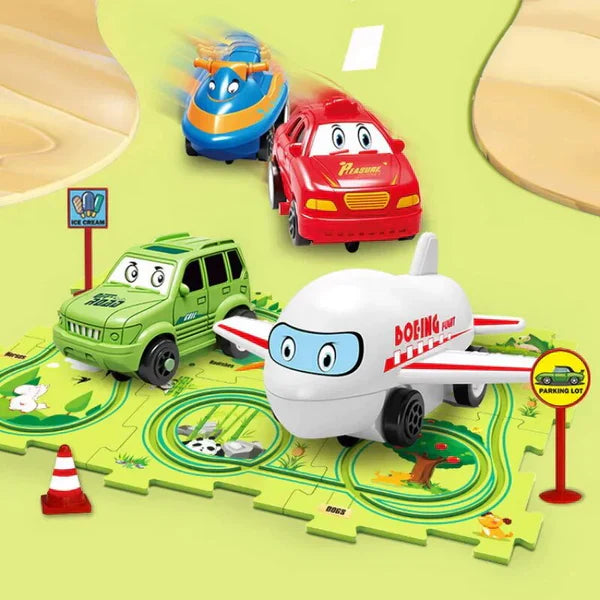 PuzzleRacer™ Kids Car Track Set